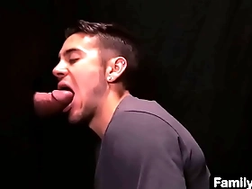 There’s nothing better than that first taste of your family’s dna as it pours down your throat by stepdad's cock